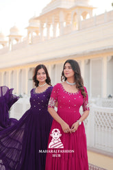 Premium Fabric Perfection Embroidery Zari Sequins-work